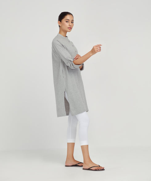 Women's Roll Up Sleeve Tunic Shirt